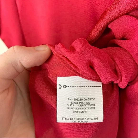 Equipment Adisa Wrap Midi Dress Asymmetric Belted Satin Amaranth Magenta Size 2 - Picture 14 of 16